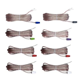 8x Pieces Speaker Cables Red Gray For Samsung Home Cinema System