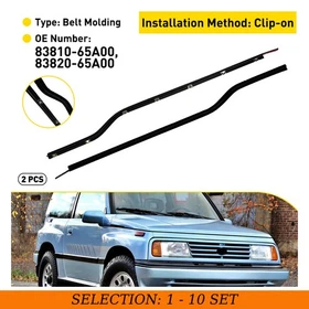 2-20X Window Seal Belt Weatherstrip Fit 1989-1998 Chevy Tracker Suzuki Sidekick