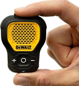 DEWALT Wearable Bluetooth Portable Speaker Clip-On Wireless Bluetooth 1901158DW2