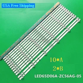 LED strips For RCA RTU6549 RTRQ6522-US ELEMENT E4AA65R 30365006013 30365006014