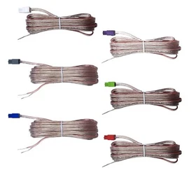 6x PCs speaker cables wires red gray for Samsung home cinema system