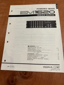 ORIGINAL Yamaha Power Mixer EM1620, EMX 2150/2200/2300 Service Manual