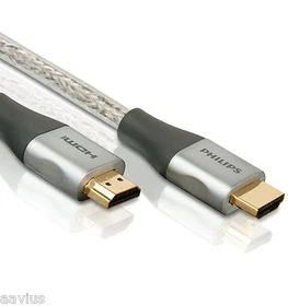 Philips Shielded Gold Plated High Speed 4K Ultra HD 3D HDTV Blu-ray HDMI Cable