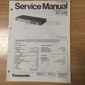 Original Panasonic Service Manual for ST Model Tuners ~ Select One