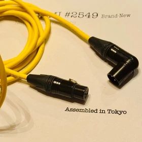 1-50 ft Mogami 2549 Yellow | Choose Neutrik XLR/TRS | tokyo_made | Bulk Ready