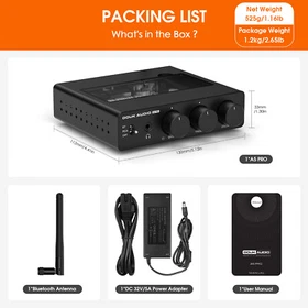 Douk Audio A5 PRO HIFI TPA3255 Bluetooth Digital Amplifier Stereo Class D Amp