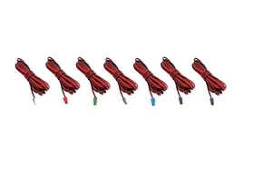 7x pieces speaker sound red black wires cords cables for Sony home cinema