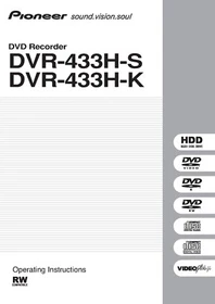 Pioneer audio video operating instructions owner's user manual