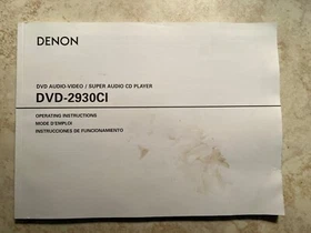 DENON SERVICE MANUALS OR  OPERATING INSTRUCTIONS OR OWNER'S MANUAL- ALL ORIGINAL