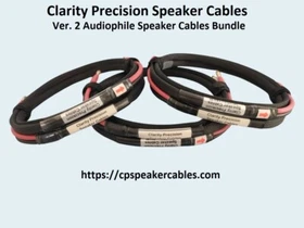 Clarity Precision Ver. 2 Center + Main Speaker Cable Bundle - For Audiophile!