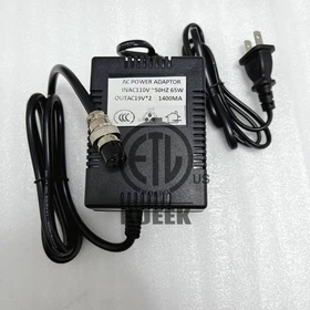 For BEHRINGER MX2004A 110/220V AC dual 19V mixer power adapter transformer 3hole