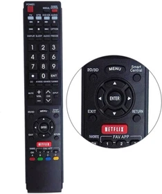 Remote Control For Sharp LC-60LE830U LC-60LE831U LC-60LE832U LED Smart TV