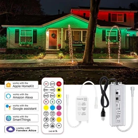Apple HomeKit 40M 30M 20M 10M 60LEDs/M WiFi Music LED RGB Strip Light w/ 12V PSU