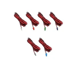 6x PCs speaker sound red black wires cords cables for Samsung home cinema