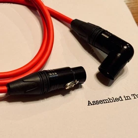 1-50 ft Mogami 2549 Red | Choose Neutrik XLR/TRS | TOKYO_made | Bulk Ready