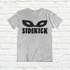 SUPERHERO SIDEKICK Mask Matching Family T-Shirt Set Father Mother Kids Baby Grow