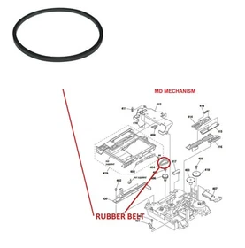 Mini Disc Loading Drive Rubber Belt For Sony Compact Hi-Fi Stereo CD Player