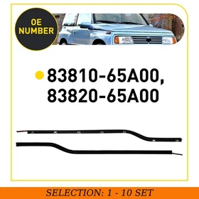 2-20 Door Strip Window Seal Rubber Belt Left Right for 1989-1998 Suzuki Sidekick