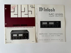 MCINTOSH OWNER'S MANUALS (SOME WITH SERVICE INFORMATION) - ALL ORIGINAL