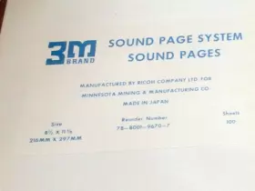 78-8001-9670-7 3M / RICOH CO Sheets Paper Sound Page Player #2