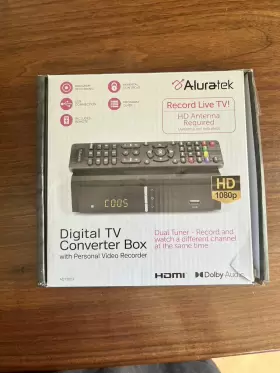 6301665 ALURATEK Digital Tv Converter Box Video Recorder