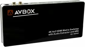 MX-HB0402 AVBOX Hdmi Matrix Switcher Audio Extractor Arc