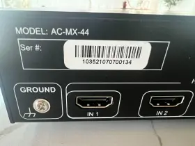 AC-MX-44 AVPRO EDGE Hdmi Matrix Dual Audio Deembedding #3