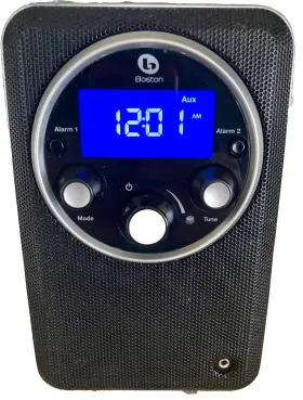 690283471002 BOSTON Horizon Solo Radio Alarm Clock Piano