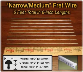 4334222364 C. B. GITTY Fret Wire Banjos Dulcimers Feet