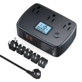 766429711377 ELAIFAM Voltage Converter Europe Lcd Disp