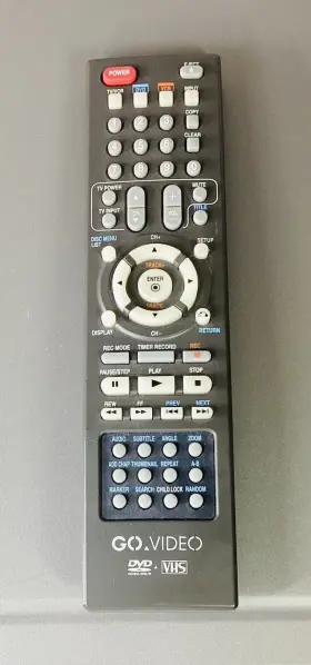 VR3840 GO VIDEO Dvd Recorder Vcr Vhs Player Remote #2