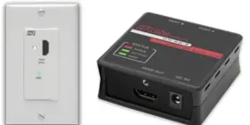 UH-2D-DP HALL RESEARCH Hdmi Extender Wall Plate Receiver