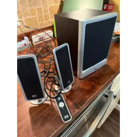 12345 HP Speaker Subwoofer Wired Remotetested