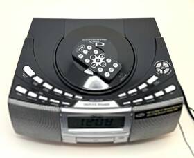 A4116 IHS Wedge Am Fm Cd Clock Radio Remote