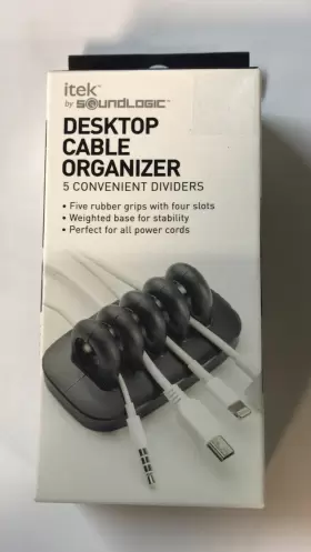 21664 ITEK BY SOUNDLOGIC Desktop Cable Organizer Pink #2