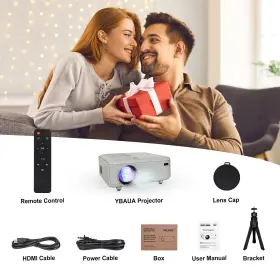 716709606978 KEJOG Mini Projector Bluetooth Display #2