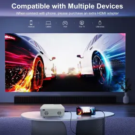 716709606978 KEJOG Mini Projector Bluetooth Display #3