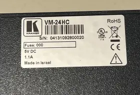 VM-24HC KRAMER Hdmi Switcher Distribution Amplifier Power #3