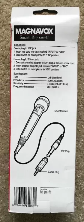 M62080 MAGNAVOX Microphone #3