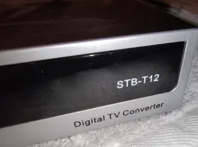 STB-T12 MICHLEY TIVAX Digital Tv Converter Box Remote Coaxial #3