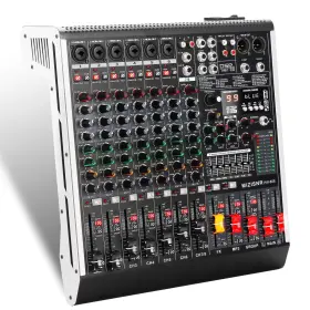PW-808 MIZISNR Channel Audio Mixer Sound Mixing Board Dsp