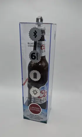 888842 MNS BRANDS Coors Light Bottle Bluetooth Speaker Leds #2