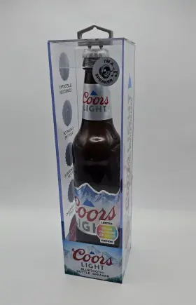 888842 MNS BRANDS Coors Light Bottle Bluetooth Speaker Leds