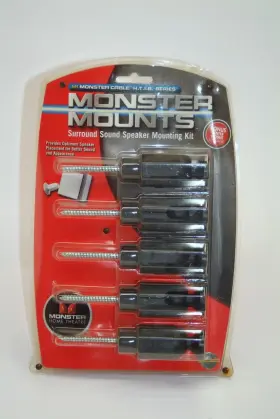 120743-00 MONSTER Mounts Theatre Surround Sound Speaker Kit