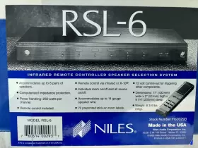 RSL-6 NILES Ir Controlled Speaker Selector Switch Faces #2