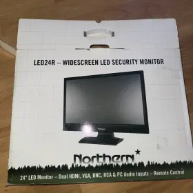 LED22R NORTHERN Widescreen Security Monitor Dual Hdmi Vga Bnc