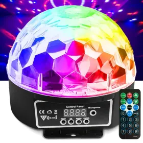 646437667012 NULIGHTS Led Disco Ball Dmx Sound Controlled Dj