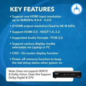 UHD-204VW OREI Video Wall Controller Seamless Hdmi Processor #3