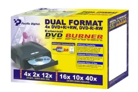 U-30192 PACIFIC DIGITAL Dvd Rw Dual Format Burner Optical