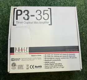 P3-35 PHASE TECHNOLOGY Amplifier Watts Channel